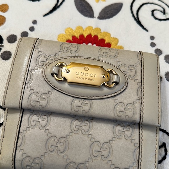 Gucci vintage cream wallet - Picture 2 of 12
